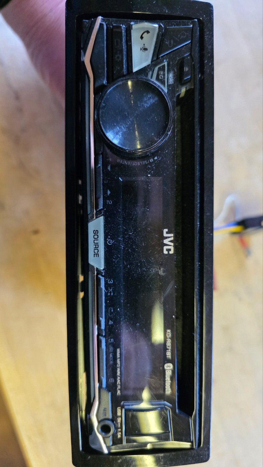 JVC KD-R871BT 1-DIN Autoradio met Bluetooth, Ophalen of Verzenden, Gebruikt