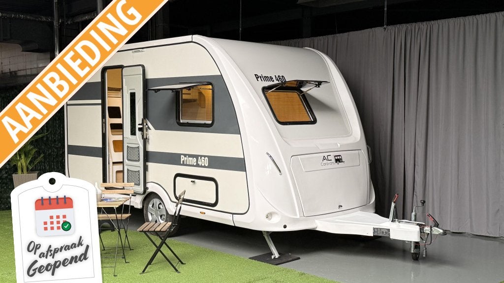 AC CARAVANS PRIME 460 -NIEUW -ALKO -4 PERSOONS -2025, Overige merken, Hefbed, Bedrijf, Treinzit