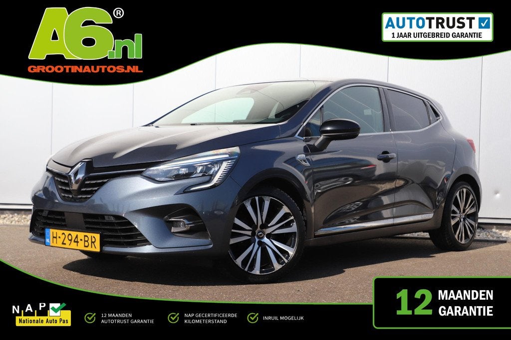 Renault Clio 1.0 TCe Initiale Paris 101PK Groot Navigatie Ac, Voorwielaandrijving, Gebruikt, Euro 6, 580 kg
