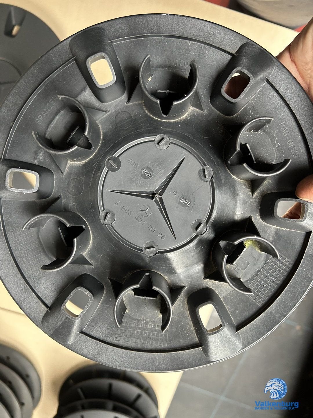 ORIGINELE Mercedes Sprinter naafkap naafdop wieldop set zwar, Auto diversen, Gebruikt, -, Verzenden, -