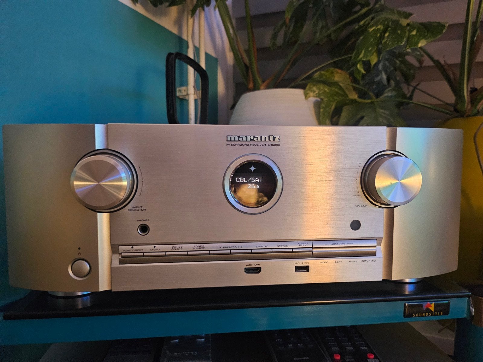 Marantz SR6008 AV-receiver met afstandsbediening, Audio, Tv en Foto, Versterkers en Receivers, Ophalen, Gebruikt, Marantz