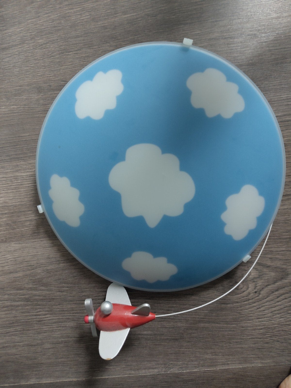 plafondlamp vliegtuig, Blauw, Ophalen of Verzenden, Zo goed als nieuw, Plafondlamp