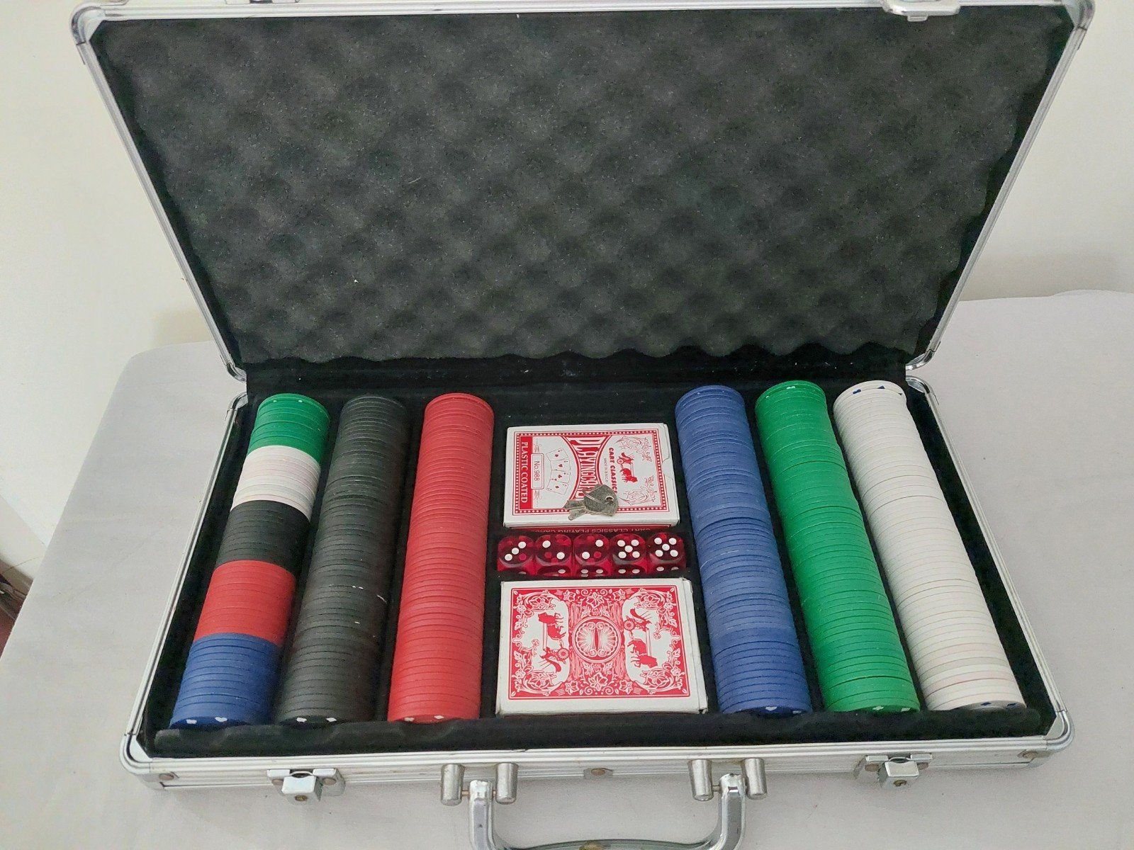 pokerset, Hobby en Vrije tijd, Ophalen of Verzenden