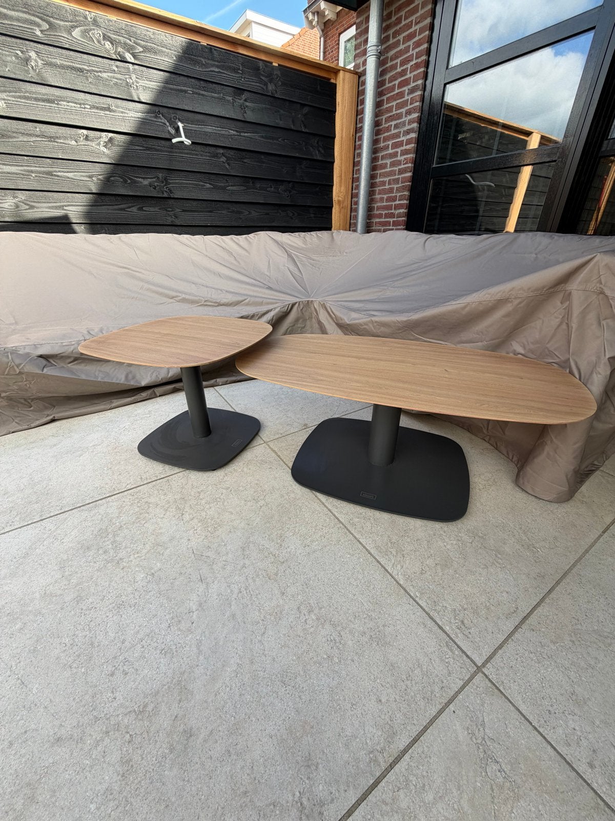 Set van 2 Garden Impressions Tuin Salontafels, Tuin en Terras, Tuintafels, Ophalen, Nieuw, Vierkant, Aluminium