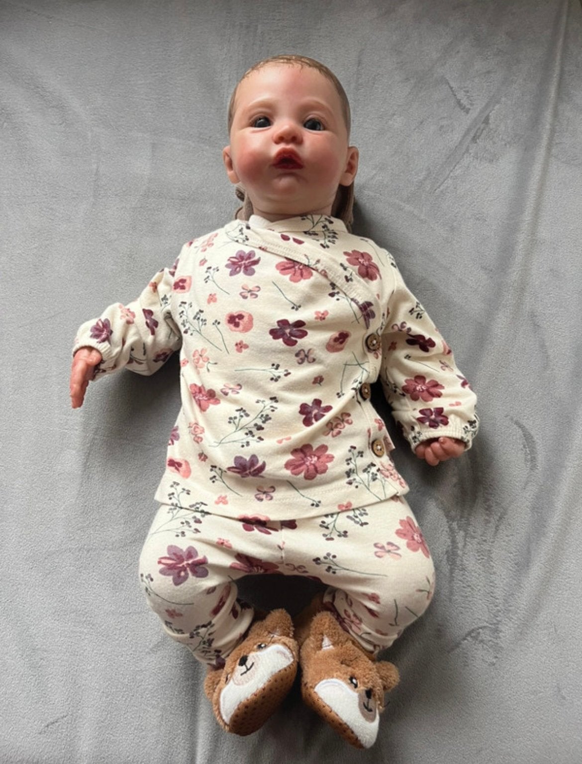 Reborn baby levensechte pop poppenkleding poppenbedje, Verzamelen, Ophalen, Zo goed als nieuw, Pop