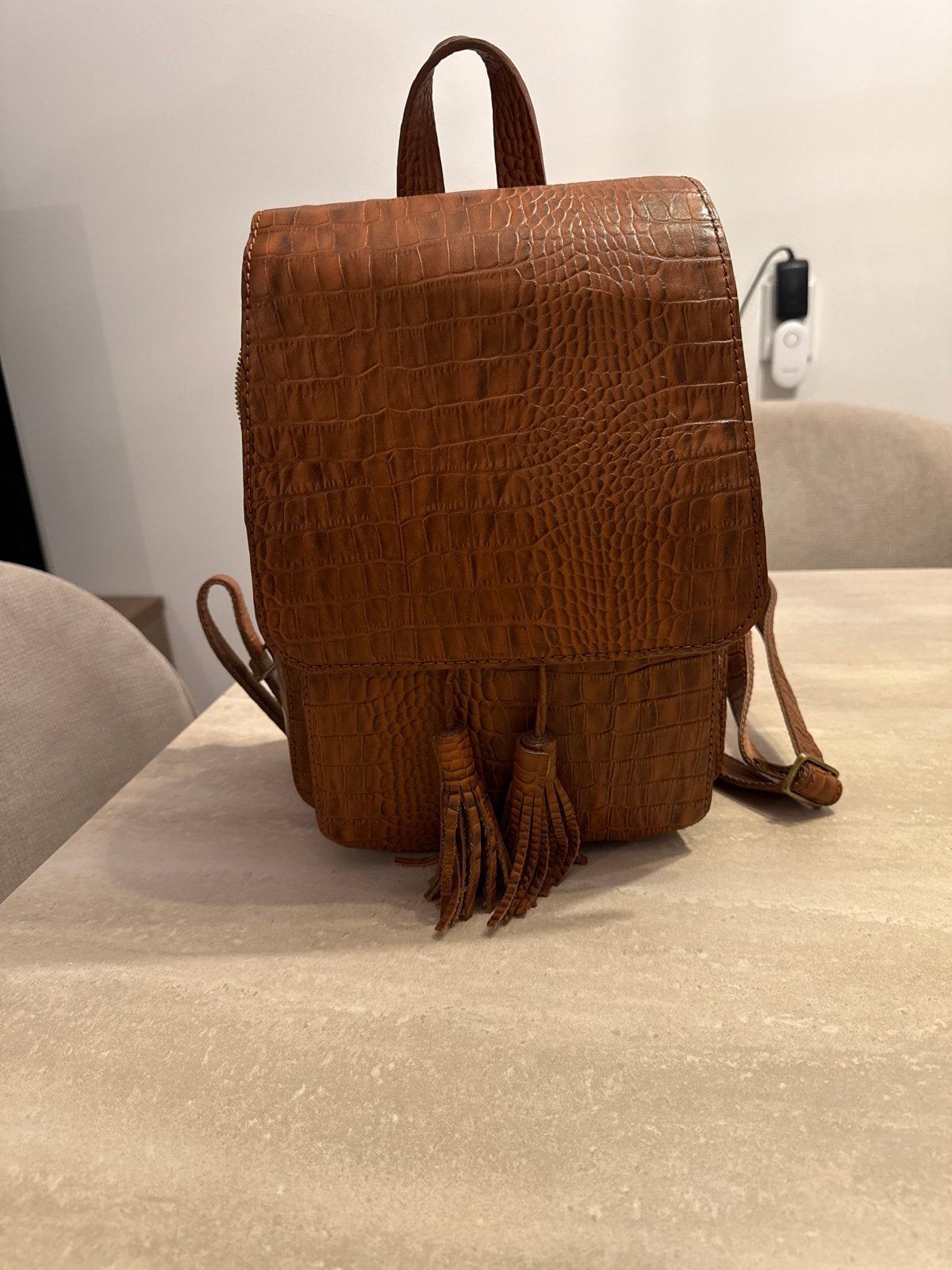 Exclusieve handgemaakte Iraanse leren rugzak – nieuw, Sieraden, Tassen en Uiterlijk, Overige merken, Ophalen of Verzenden, 30 tot 45 cm