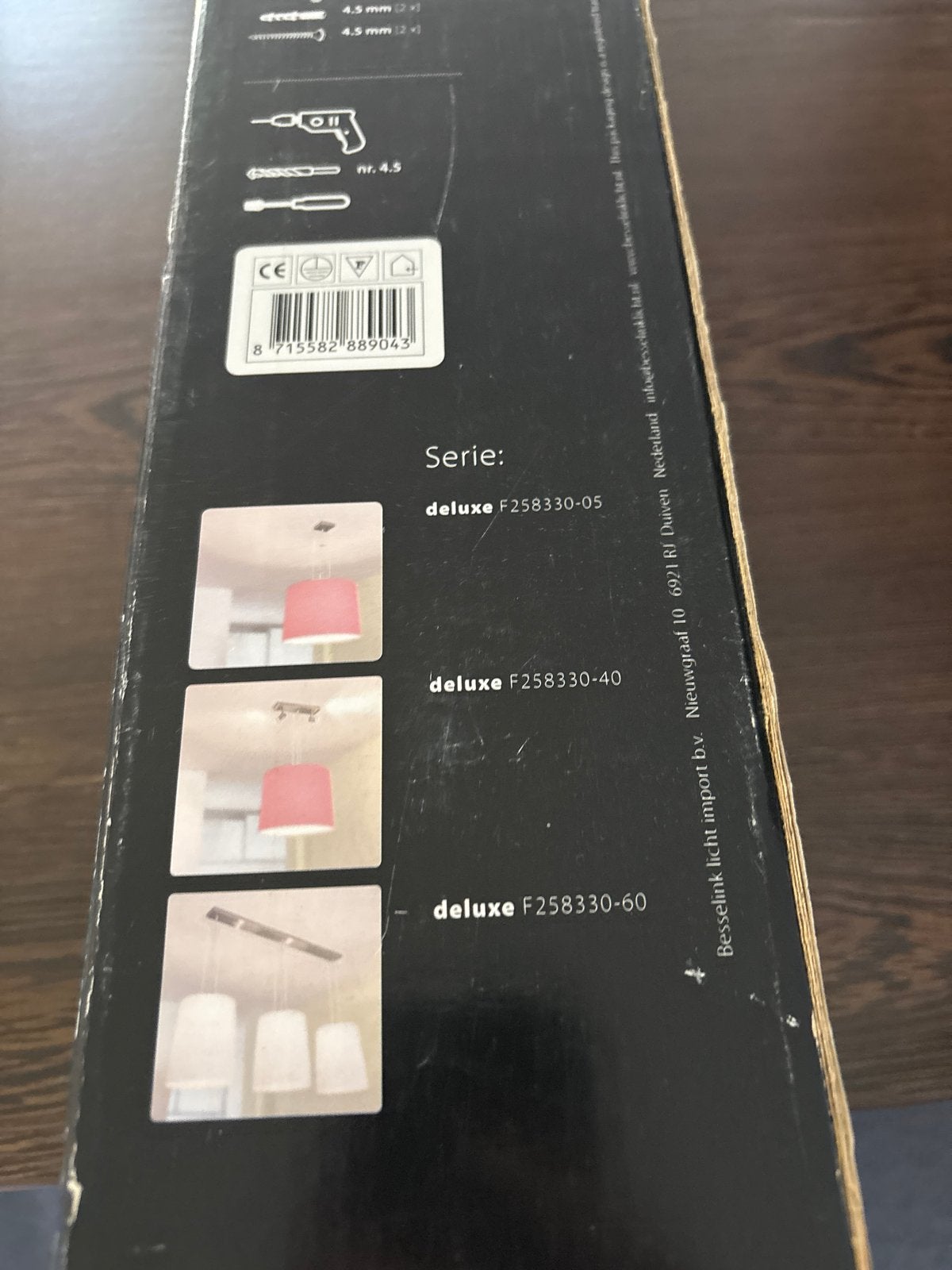 Besselink Hanglamp Serie Deluxe F258330-50 - Nieuw, Ophalen, Nieuw, Metaal, E27 (groot)