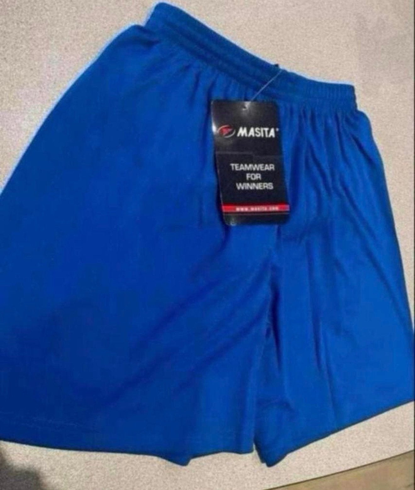 Masita blauw voetbalbroekje - NIEUW, Blauw, Nieuw, Ophalen of Verzenden, Voetbal