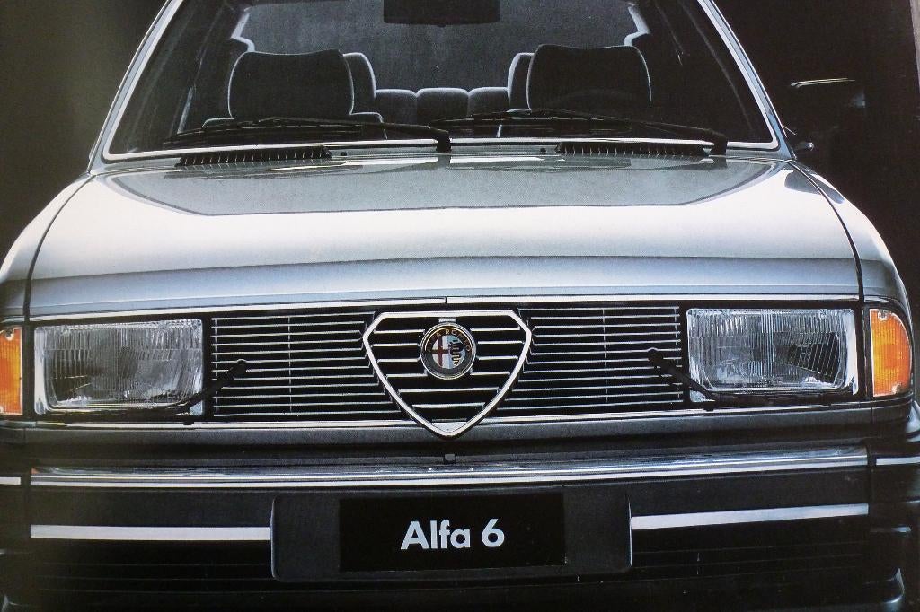 Alfa Romeo Alfa 6 folder ZEER MOOI / Engels!!! Alfa Sei., Ophalen of Verzenden, Zo goed als nieuw, Alfa Romeo