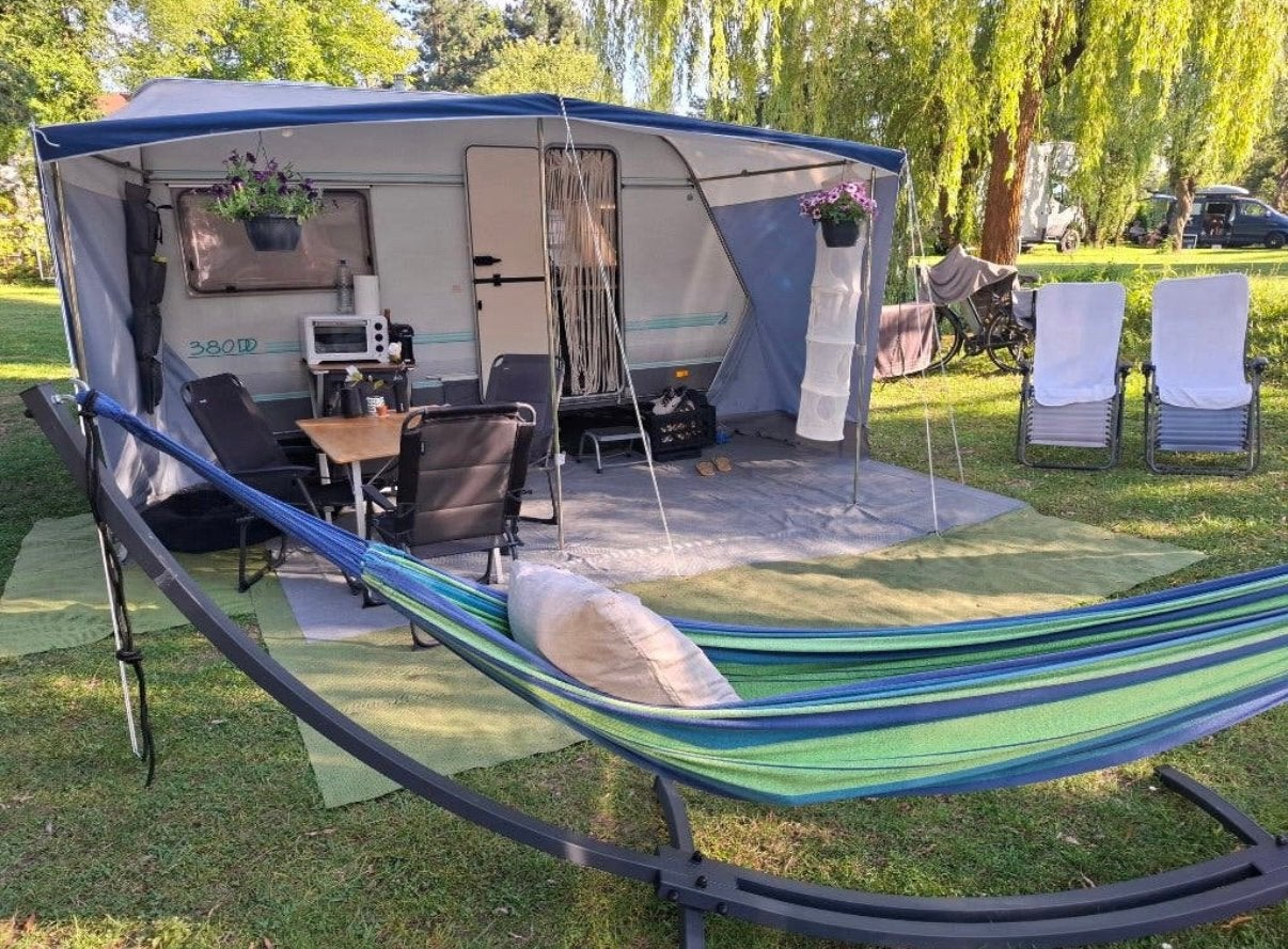 Nette 4 persoons Caravan - Bovag 3j - Fietsendrager - Luifel, Overige merken, Standaardzit, Particulier, Tot en met 4