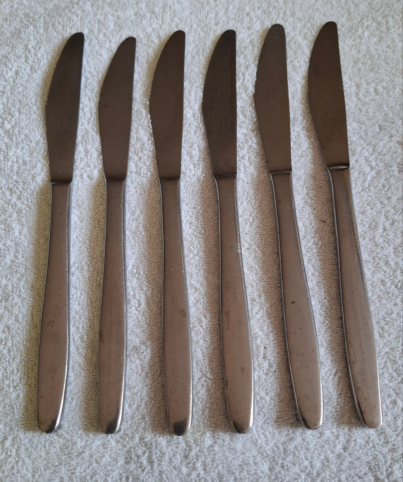 Set van 6 roestvrijstalen messen - 22 cm, Ophalen of Verzenden