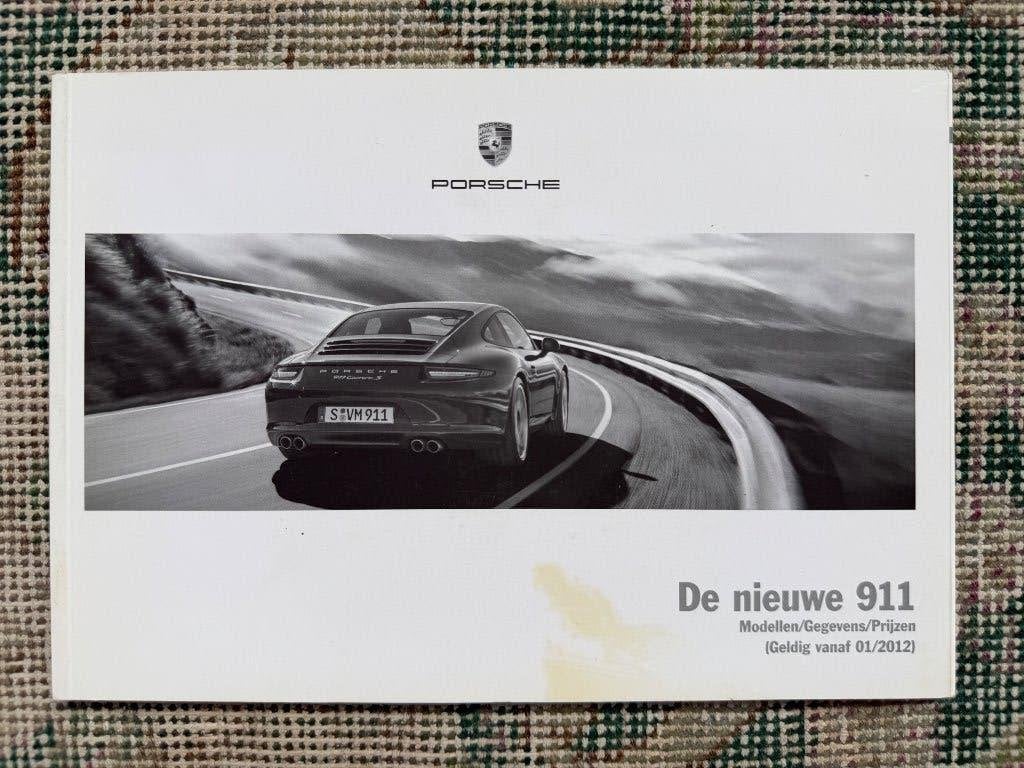 Nederlandse prijslijst Porsche 911 991 2012 igst., Porsche, Ophalen of Verzenden, Zo goed als nieuw, Porsche