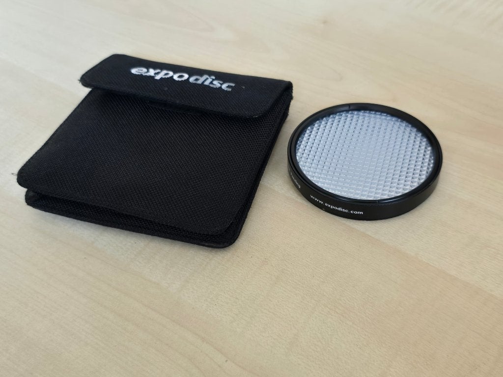 ExpoDisc 77mm Professioneel Witbalans Filter, Ophalen of Verzenden, Zo goed als nieuw, 70 tot 80 mm, Overige typen