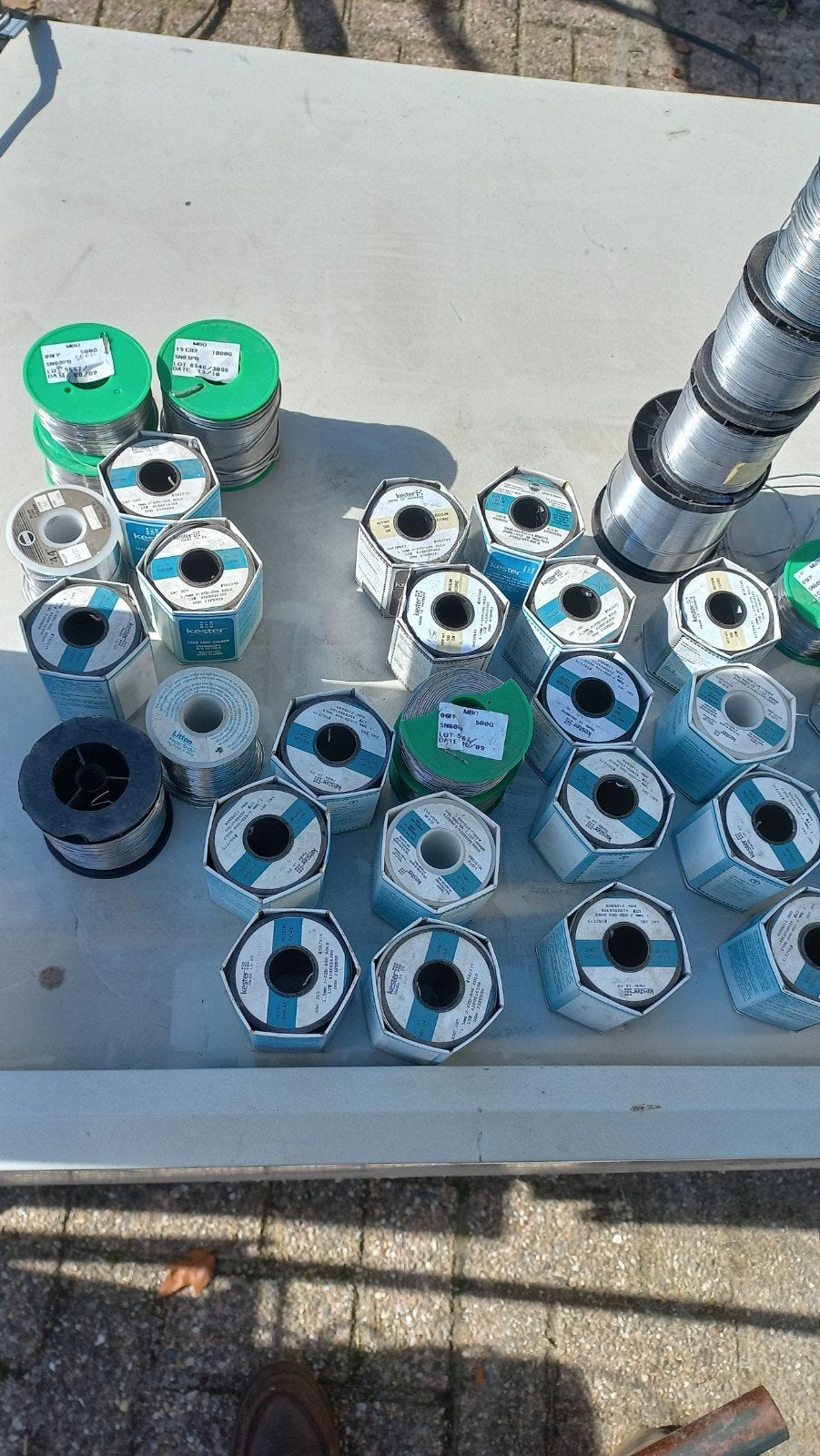 Diverse soldeertin en soldeerpasta voor elektronica, Ophalen, Zo goed als nieuw