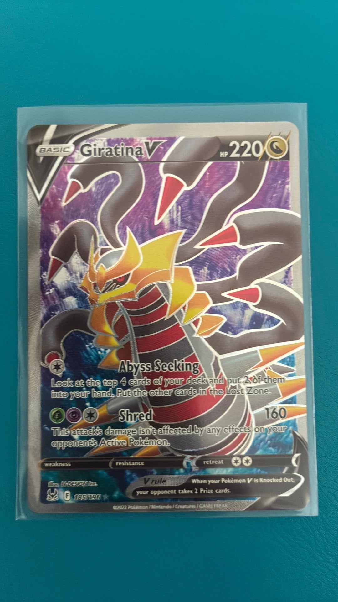 Giratina V 185 - Lost Origin, Ophalen, Zo goed als nieuw