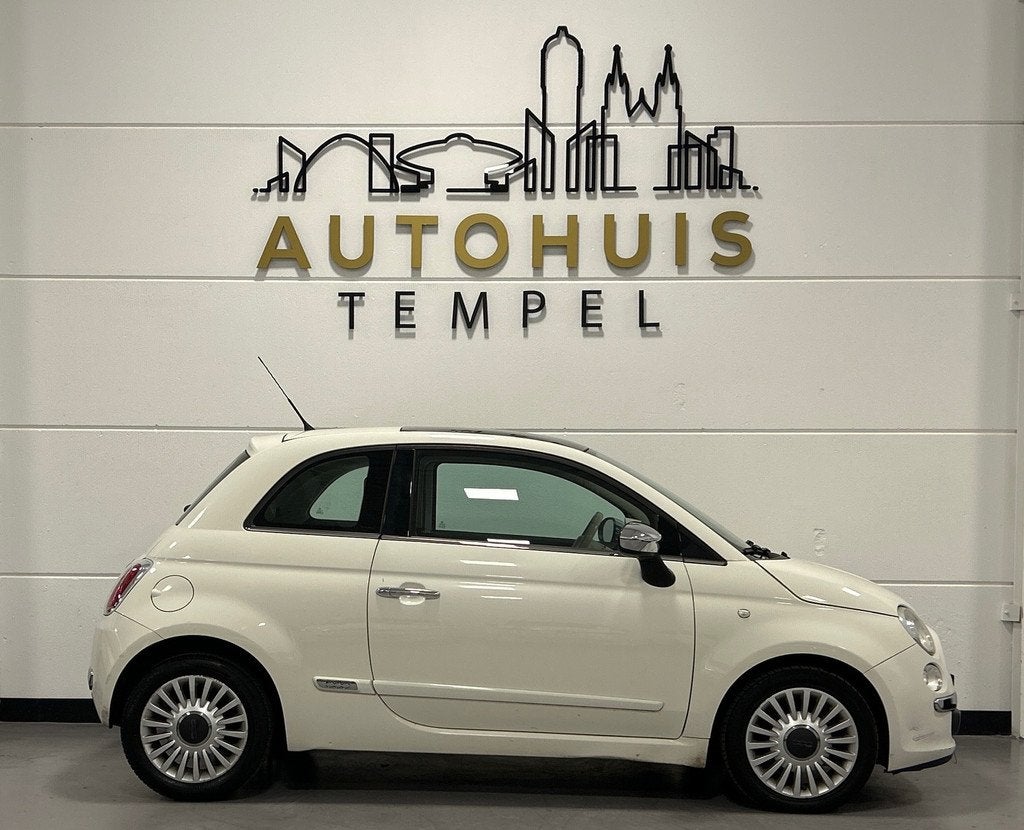 Fiat 500 1.2 Lounge Nap Automaat Airco Pano Bluetooth Centra, Auto's, Euro 5, Stof, Gebruikt, 4 cilinders