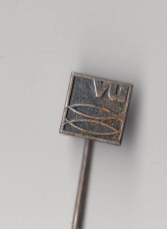 VU Vrije Universiteit speldje, Verzamelen, Gebruikt, Niet vindbaar, Niet vindbaar, Speldje of Pin