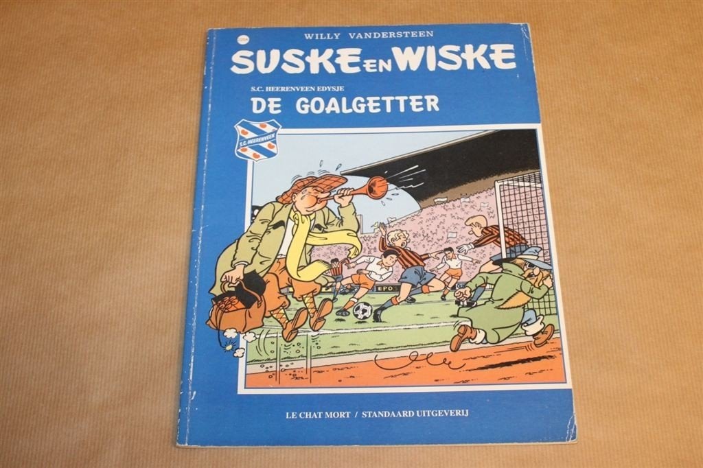 Suske en Wiske - De goalgetter - SC Heerenveen gesigneerd, Eén stripboek, Ophalen of Verzenden, Zo goed als nieuw