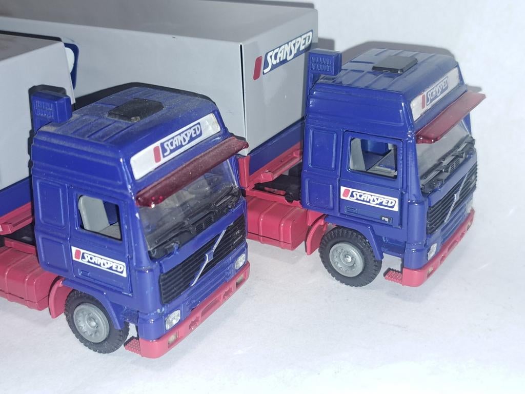Tekno Volvo Scansped Trucks - Twee Nieuwstaat Modellen, Ophalen of Verzenden, Nieuw, Overige merken