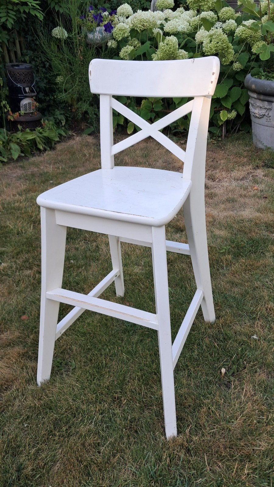 Ikea Ingolf kinderstoel, wit, Kinderen en Baby's, Kinderstoelen, Ophalen, Gebruikt, Overige typen