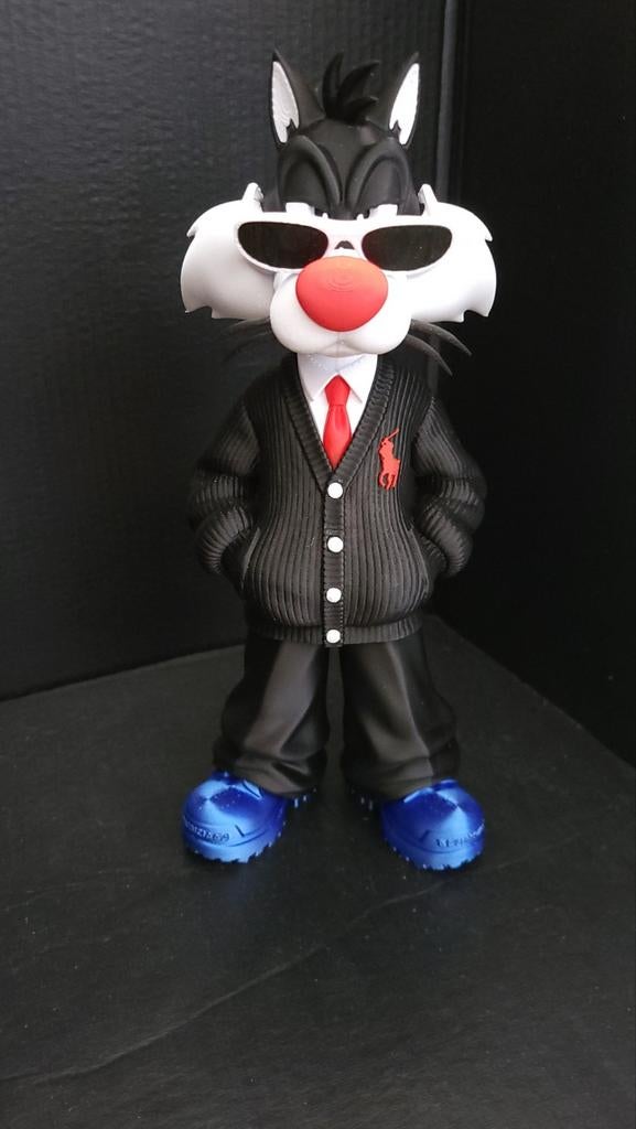 Sylvester de Kat Figuur met Stijlvolle Outfit, Ophalen of Verzenden, Nieuw