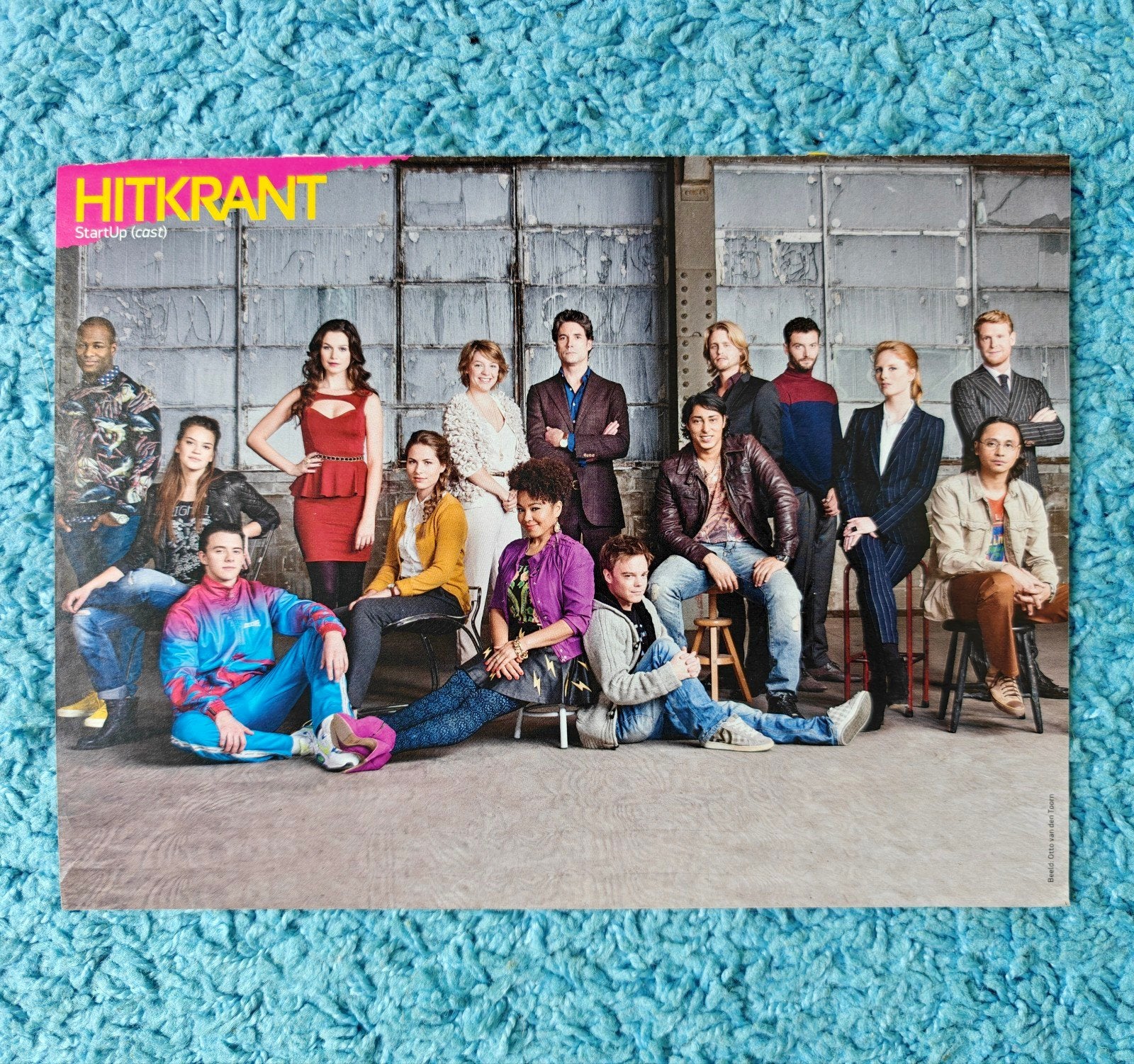 Startup cast poster hitkrant, Verzamelen, A4 of kleiner, Rechthoekig Liggend, Nieuw, Ophalen of Verzenden