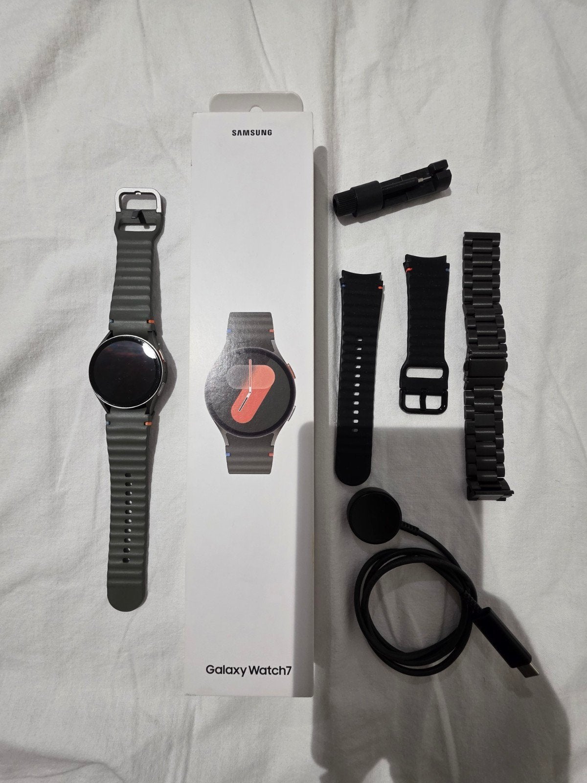 Samsung Galaxy Watch 7 LTE, Sieraden, Tassen en Uiterlijk, Smartwatches, Zwart, Ophalen of Verzenden, Zo goed als nieuw, GPS