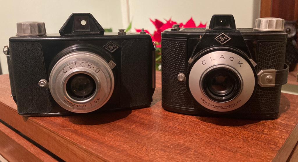 Vintage camera’s Agfa Click en Clack, Ophalen of Verzenden, Zo goed als nieuw, Compact, Overige Merken