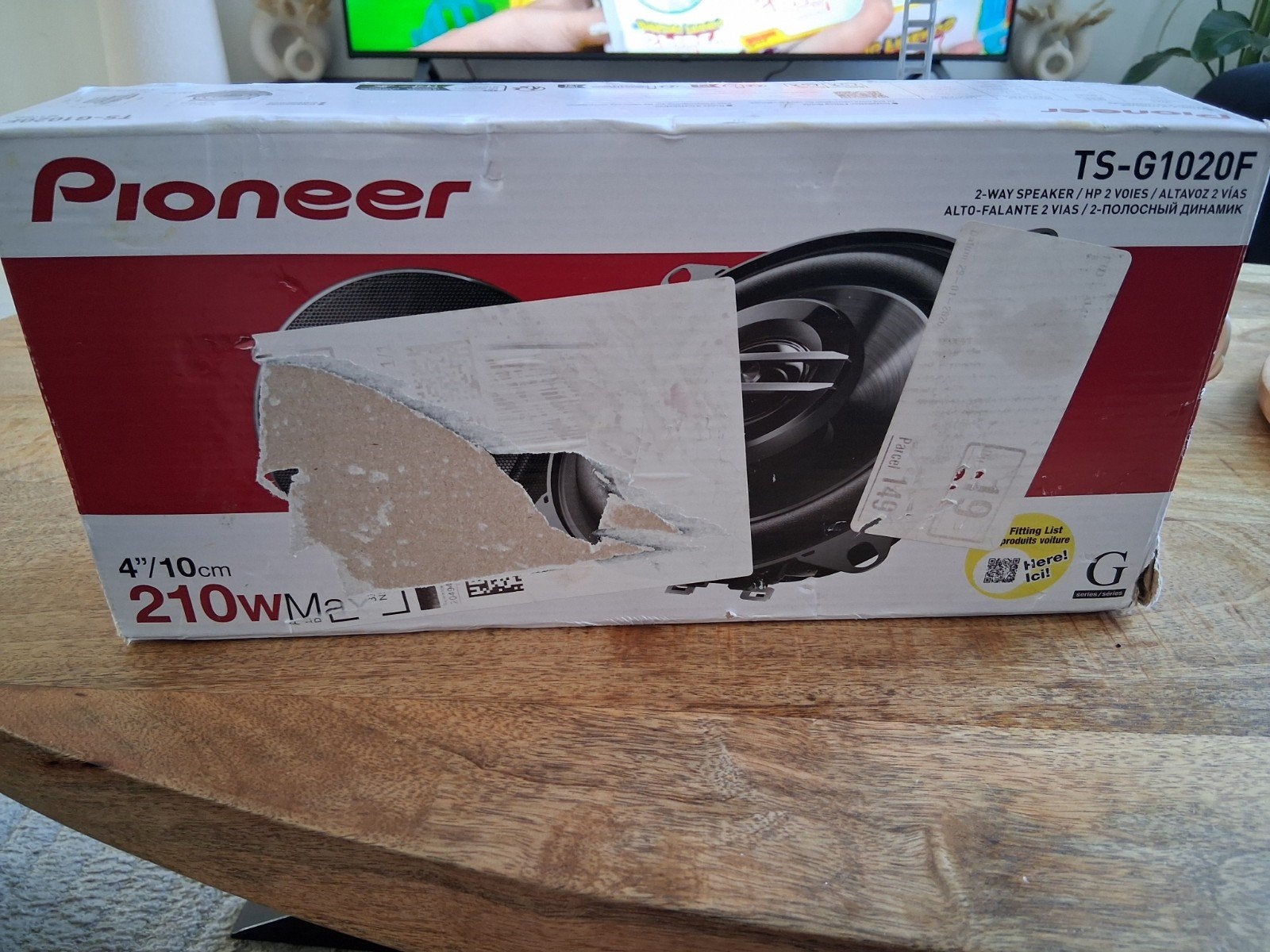 Pioneer TS-G1020F 102mm 210W Nieuw, Ophalen of Verzenden
