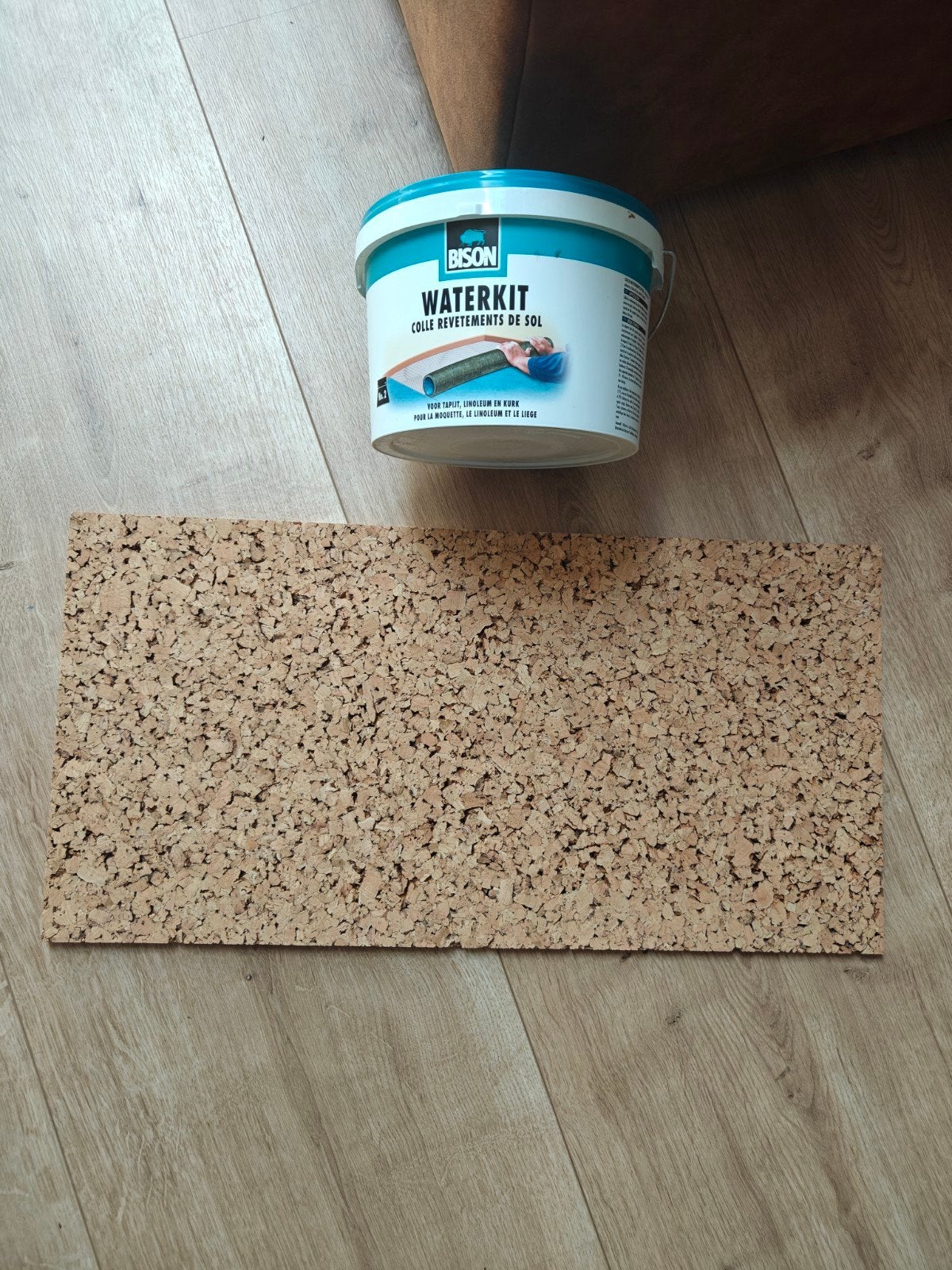 Kurk tegels 30x60x1 cm (34st) incl lijm, Doe-het-zelf en Verbouw, Ophalen of Verzenden, Nieuw, Wit