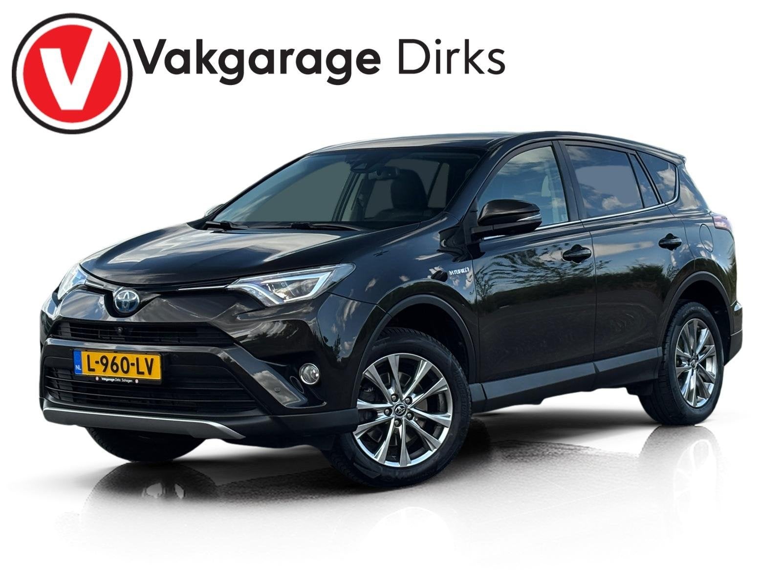 Toyota RAV4 2.5 Hybrid AWD Executive  Leder  360CAM, Auto's, Automaat, Gebruikt, Bruin, 1650 kg