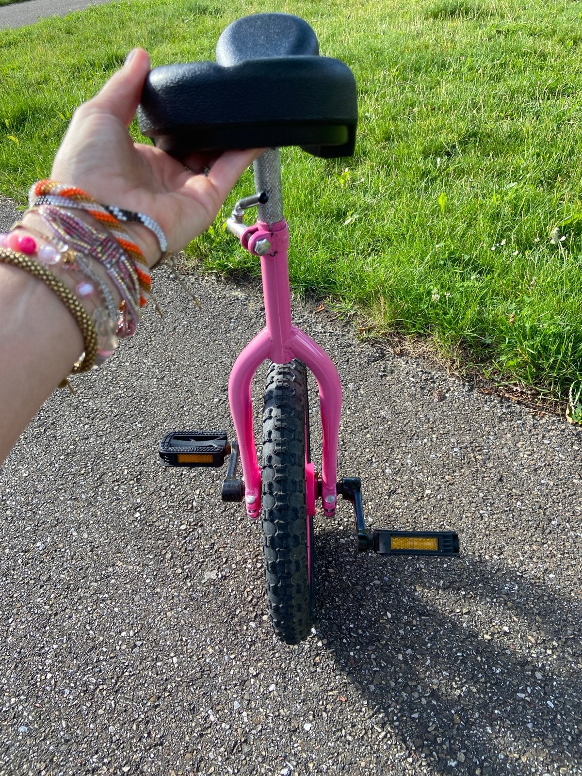 Roze eenwieler in mooie staat, Fietsen en Brommers, Fietsen | Eenwielers, Ophalen of Verzenden, Gebruikt