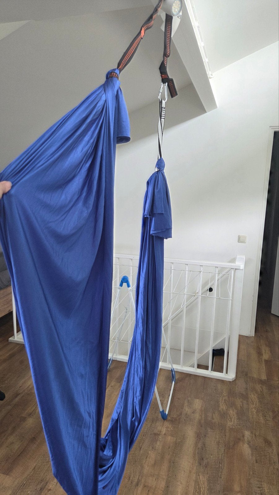 Blauwe Yoga Aerial Zijden Hangmat, Ophalen of Verzenden, Zo goed als nieuw