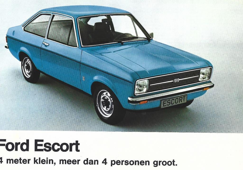 Folder Ford Escort 1976, Ophalen of Verzenden, Gelezen, Ford