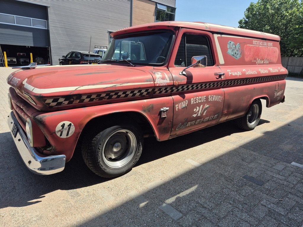 Chevrolet C10 PANEL VAN 1964 5.7 v8 lpg zeer goede staat apa, Auto's, Bestelauto's, Automaat, Gebruikt, 8 cilinders, Chevrolet
