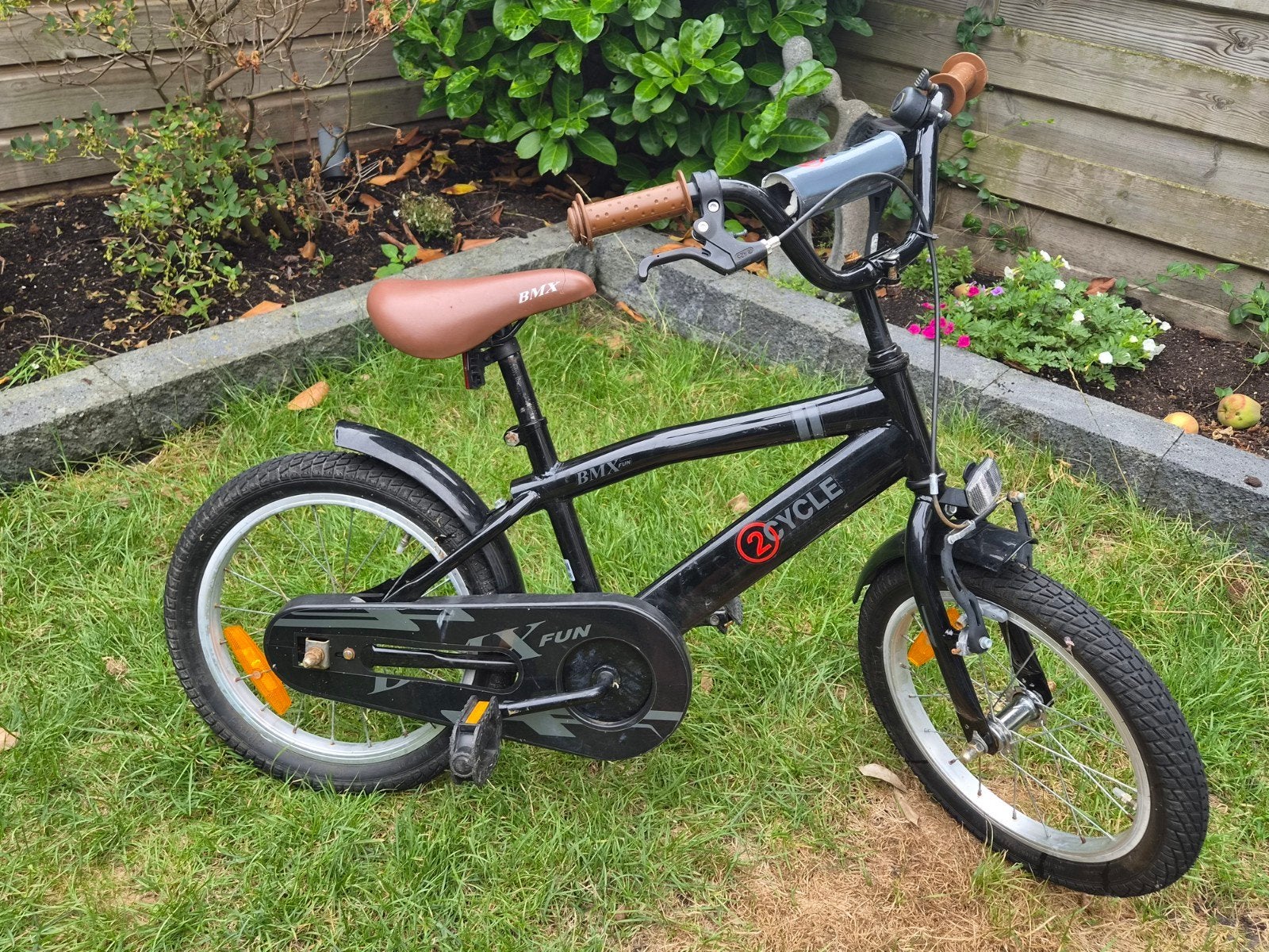 2CYCLE BMX kinderfiets - Zwart, 16 inch, Ophalen, Terugtraprem, 2CYCLE, 16 tot 20 inch