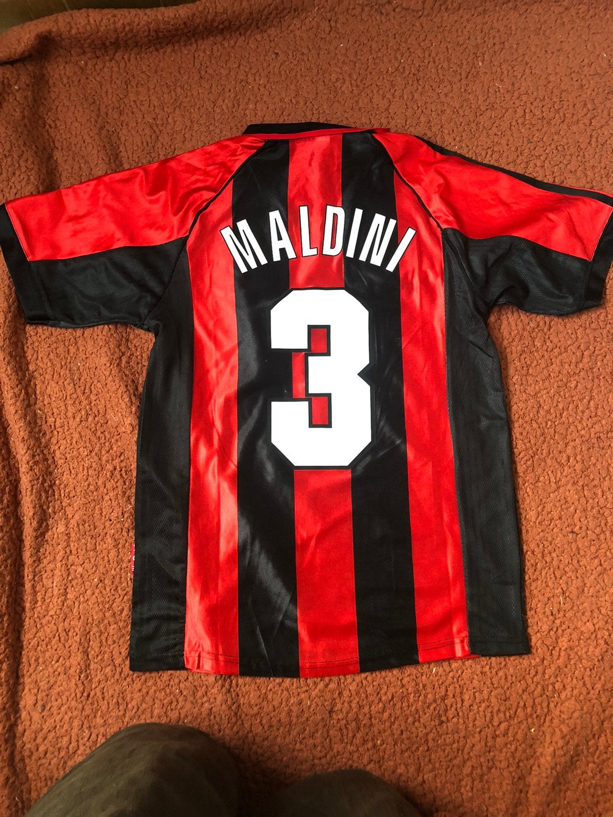 Maldini AC Milan retro voetbalshirt maat M, Ophalen of Verzenden, Zo goed als nieuw, Shirt