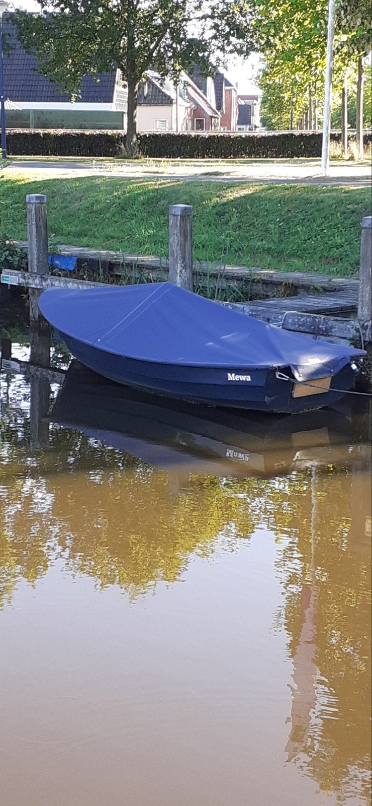 Mewa roeiboot met afdekzeil met ligplaats, Watersport en Boten, Ophalen, Gebruikt, Roeidollen, Visboot