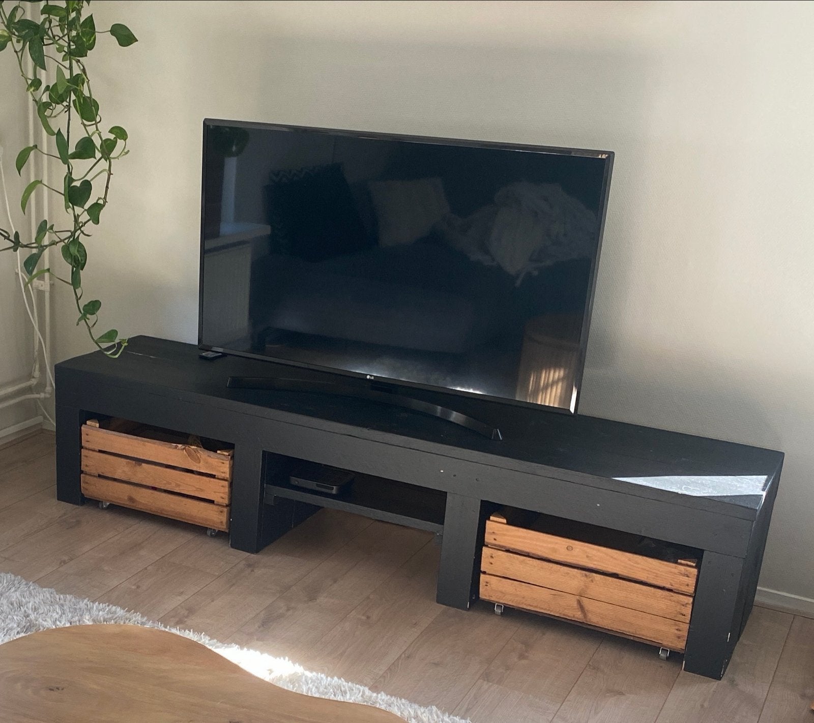 TV-meubel van steigerhout, Ophalen, Gebruikt, 150 tot 200 cm, Minder dan 100 cm