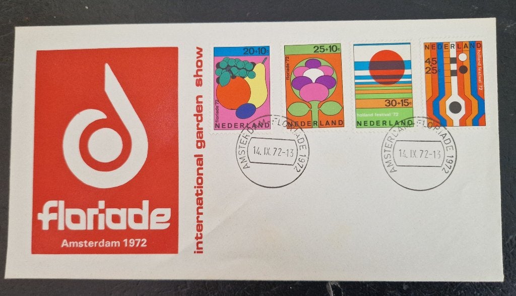 Nederland 1972 - FDC Floriade zonder nummer  - BBK, Ophalen of Verzenden, Na 1940