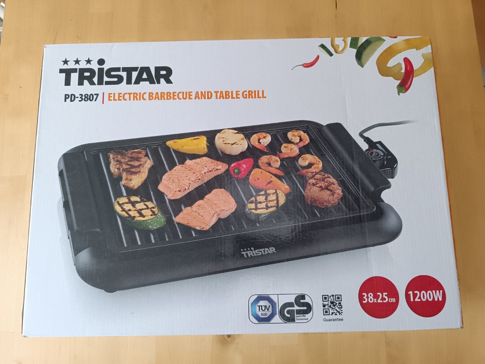Tristar Elektrische BBQ / Tafelgrills, Tuin en Terras, Elektrische barbecues, Ophalen of Verzenden, Zo goed als nieuw, Tristar