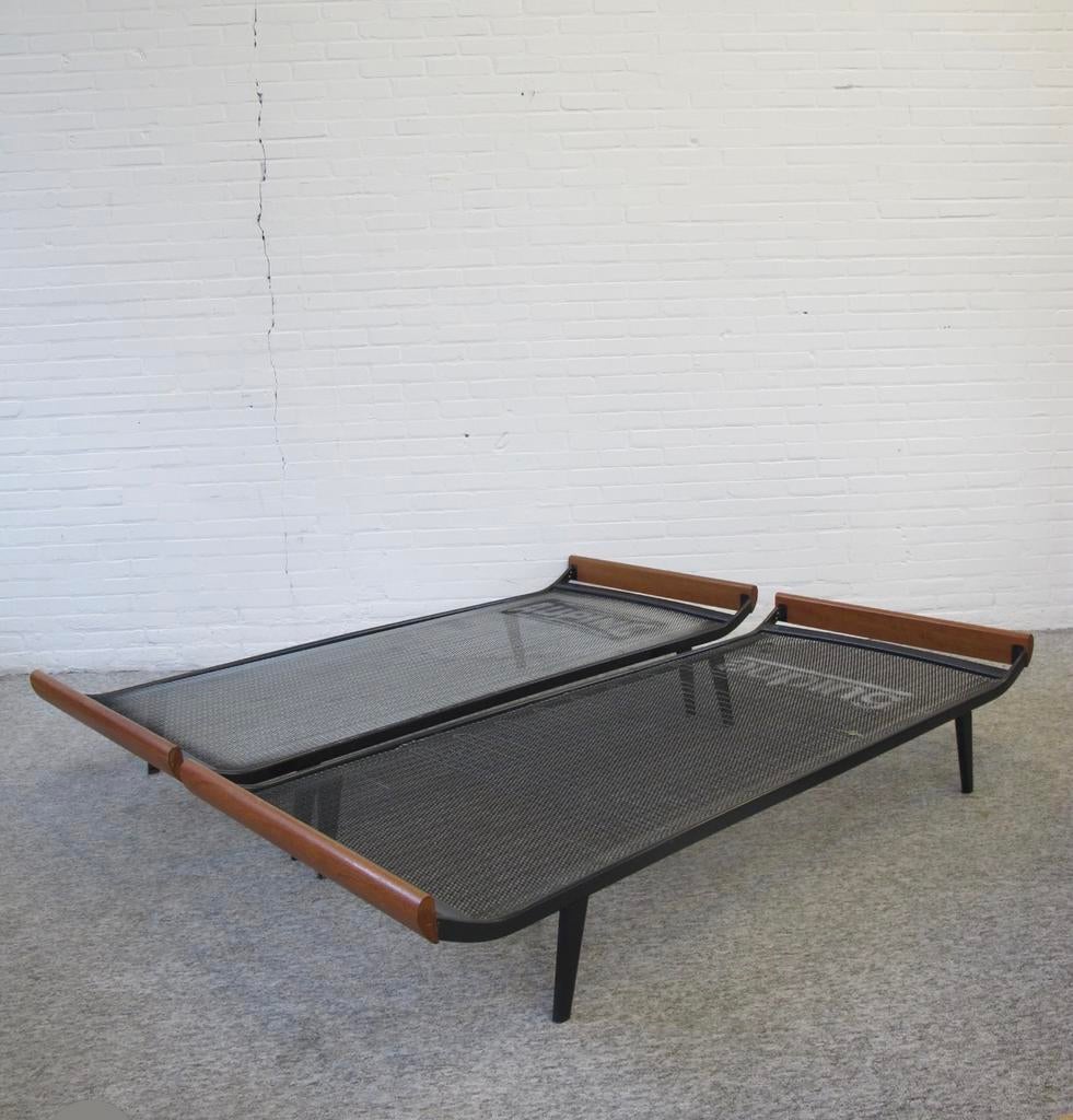 Cleopatra bedden van Auping 2x, Ophalen, 90 cm, Eenpersoons, Zwart