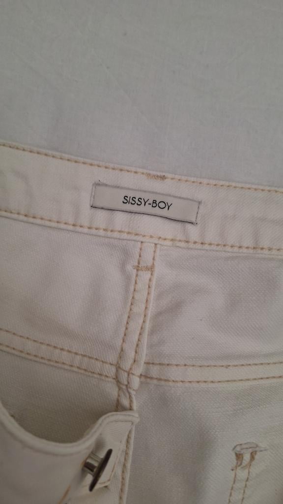 Sissyboy witte spijkerbroek 40/42, recht model, z.g.a.n., Kleding | Dames, Ophalen of Verzenden