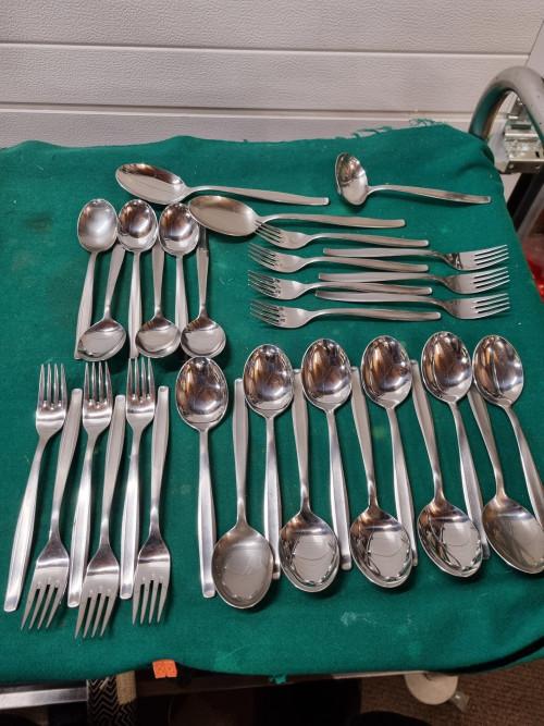 bestek set prinz rostfrei 33 delig vintage, Ophalen of Verzenden, 'T Olde Gre-j, Info@toldegrej.nl, Endepoelstraat 20f Didam