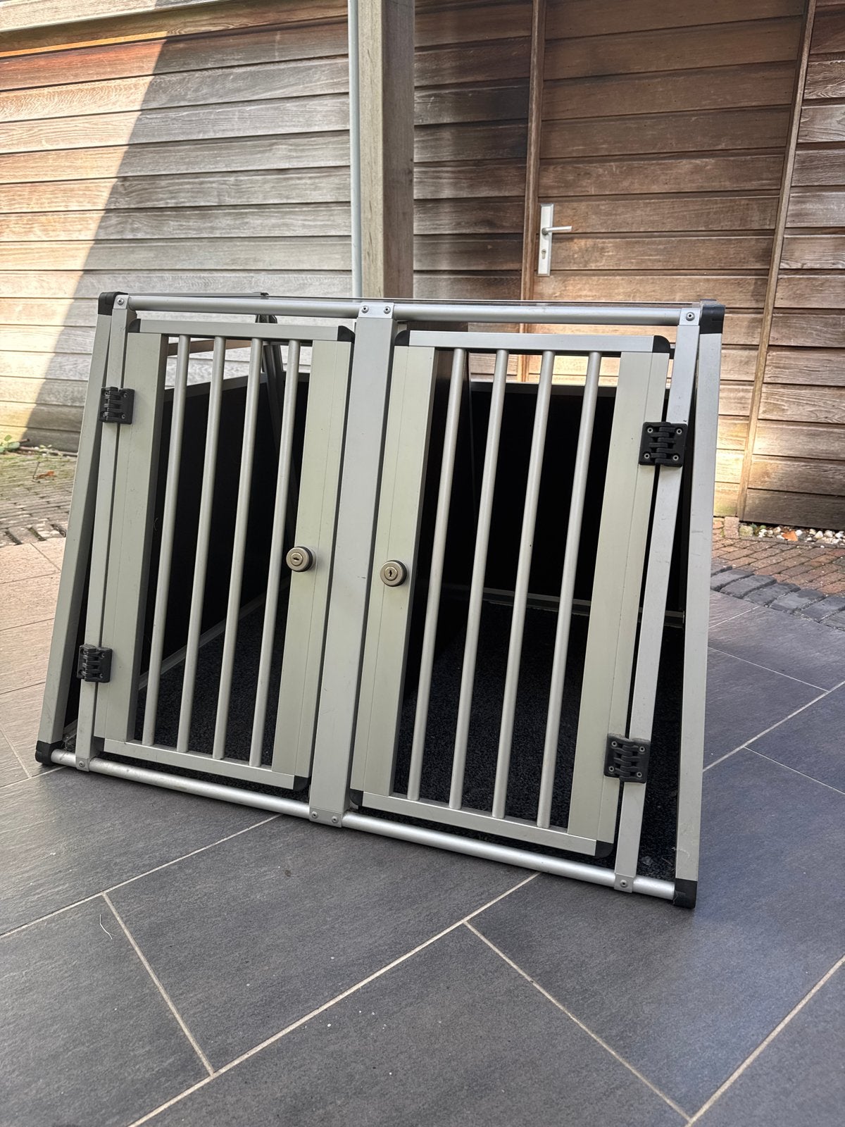Hotec Hondenkennel - transportkooi dubbel, Dieren en Toebehoren, Ophalen of Verzenden, Zo goed als nieuw
