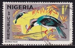 1297 - Nigeria Michel 183A gestempeld , Vogel, Verzenden, Overige landen, Gestempeld