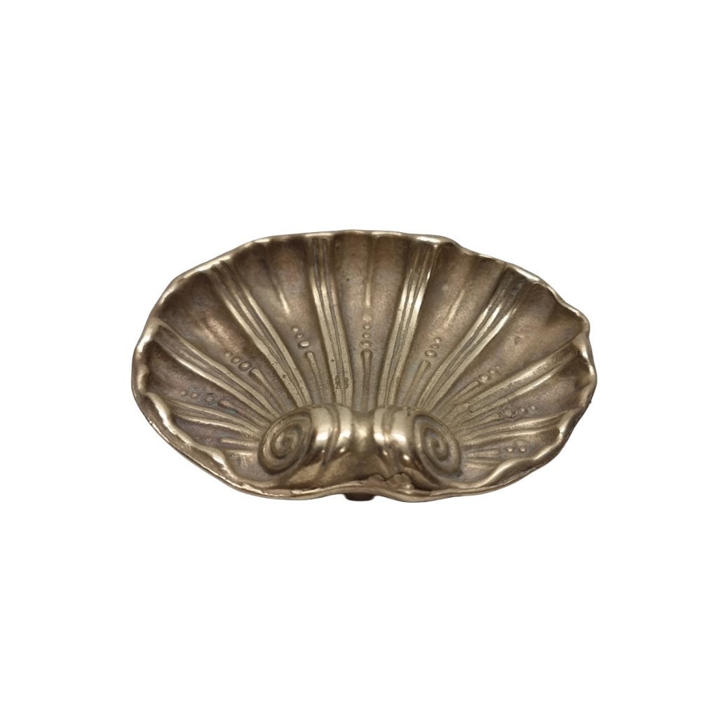 Mid century messing schelpen schaaltje, Ophalen of Verzenden