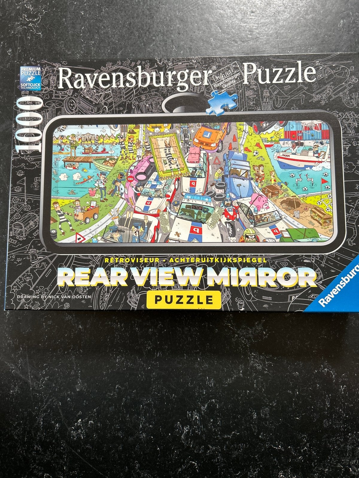Ravensburger Legpuzzel 1000 stukjes - Rear View Mirror, Ophalen, 500 t/m 1500 stukjes, Gebruikt, Legpuzzel