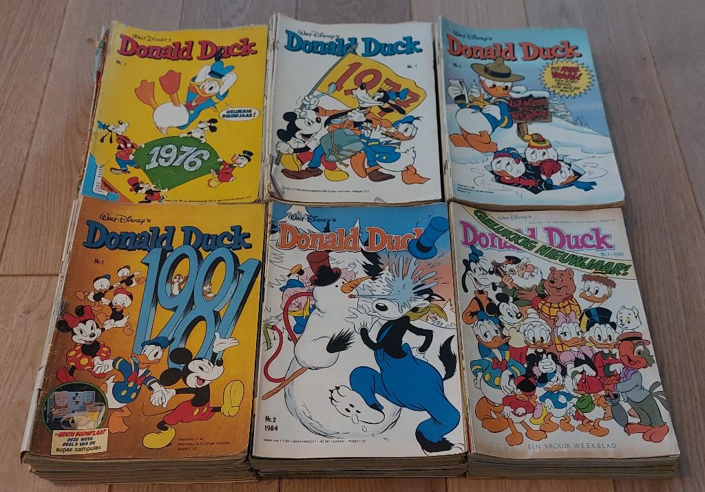 Donald Duck Jaargangen 1976 t/m 1997 en losse nummers, Meerdere stripboeken, Ophalen of Verzenden, Gelezen, Donald Duck
