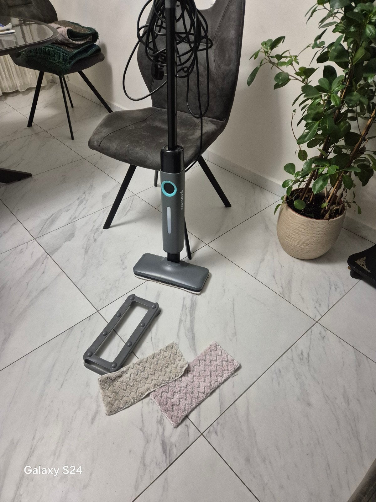 Stoomdweil met 3 doeken - Zo goed als nieuw, Witgoed en Apparatuur, Ophalen of Verzenden, Zo goed als nieuw, Inclusief accessoires